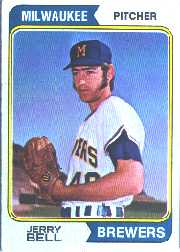 1974 Topps Baseball Cards      261     Jerry Bell